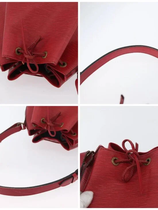 LOUIS VUITTON Epi Petit Noe Shoulder Bag Red M44107 LV Auth BA10912 - Picture 16 of 16